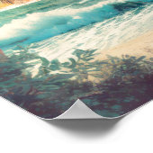 Poster Surf au coucher du soleil (Coin)