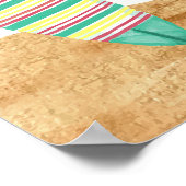 Poster Surf Beach Bébé À Bord Baby shower Bienvenue (Coin)