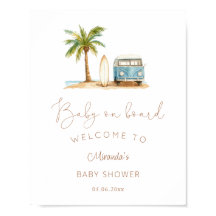 Surf bébé à bord Baby shower Bienvenue