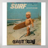 Poster surf bébé, Surf bébé (Devant)