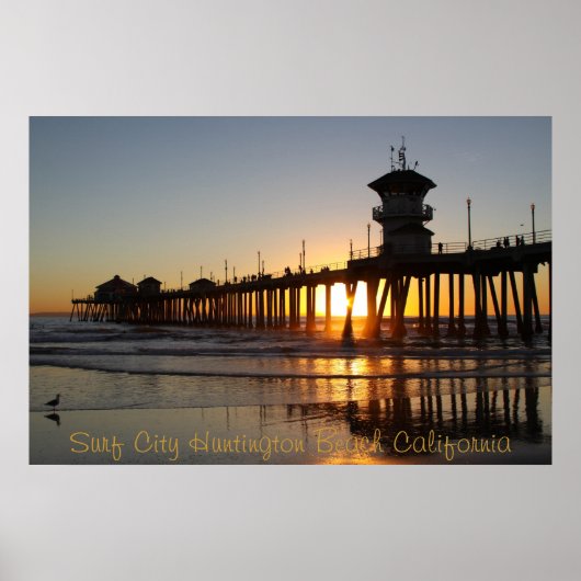 Poster Surf City HB CA (Devant)