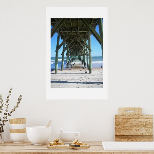 Poster Surf City Pier (Cuisine)