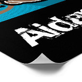 Poster surf de plage MONKEY panneau de chambre pour garço (Coin)