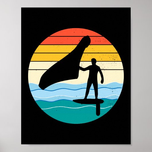 Poster Surf de surf de surf de l'aile (Devant)