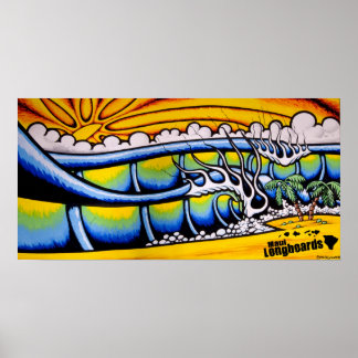 Poster Surf des îles