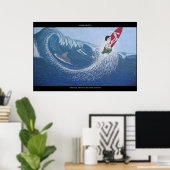 Poster Surf des requins (Bureau à domicile)