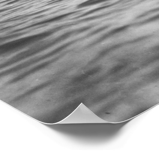 Poster Surf en Honolulu Hawaii Surfer Longboard (Coin)