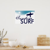 Poster surf ensoleillé (Cuisine)