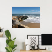 Poster surf et sable (Bureau à domicile)