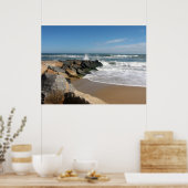 Poster surf et sable (Cuisine)