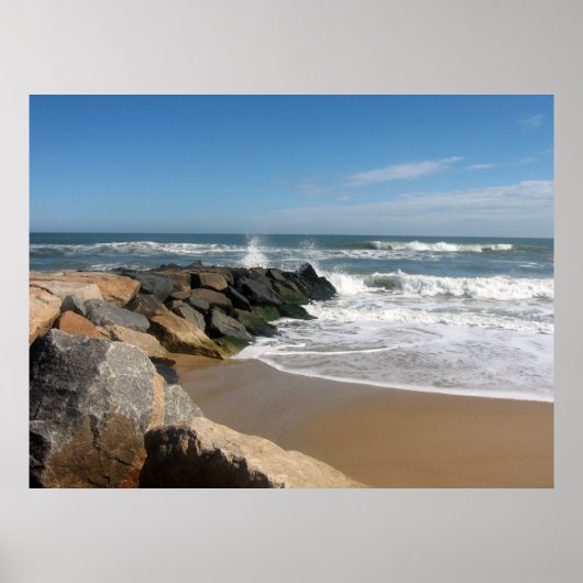 Poster surf et sable (Devant)