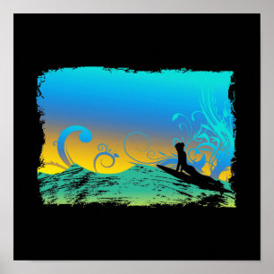 Poster Surf fille