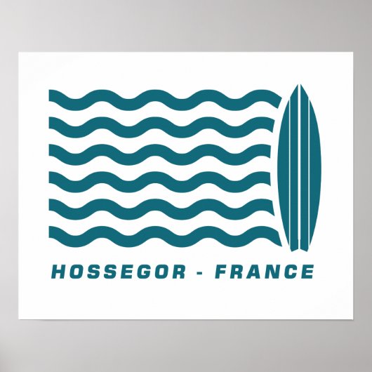 Poster Surf Hossegor France (Devant)