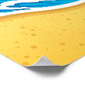 Poster Surf Koala Nursery Art - Plage Animal (Coin)