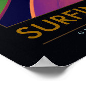 Poster SURF LIFE - planches de surf sports nautiques (Coin)