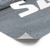 Poster Surf père Noël Cruz Californie (Coin)