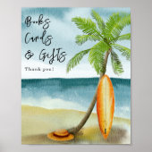Poster Surf plage - Cartes de livres et cadeaux (Devant)