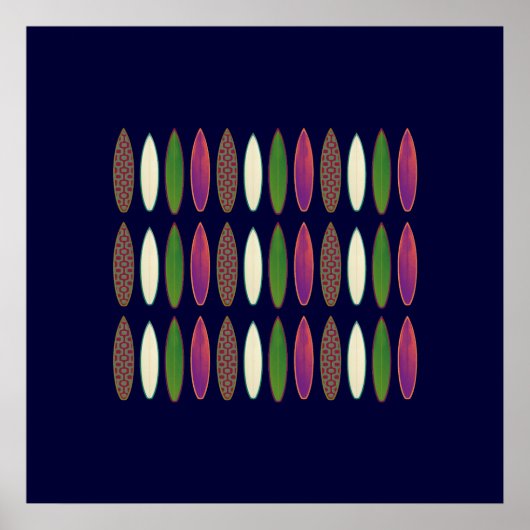 Poster surf planches murs (Devant)