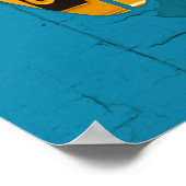 Poster Surf - Plaque de licence (Coin)