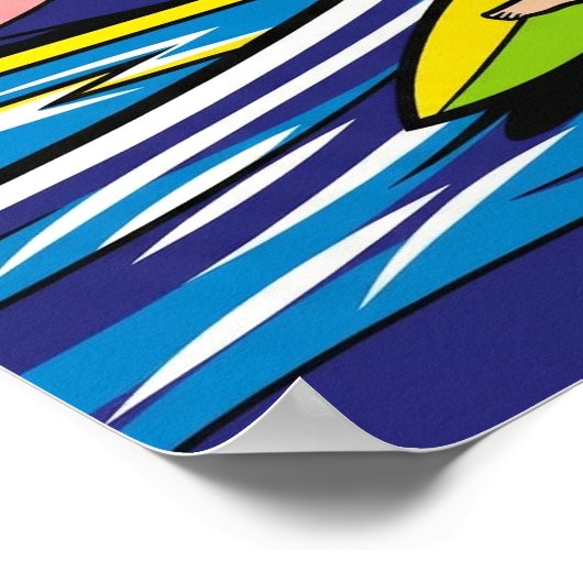 Poster Surf Pop Art (Coin)