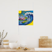 Poster Surf Pop Art (Cuisine)