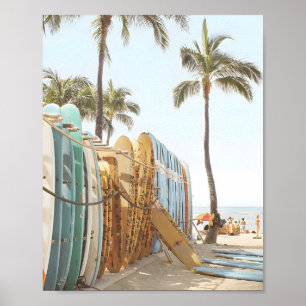 Poster Surf Print Beach Wall Art Photo Côtier Imprimer
