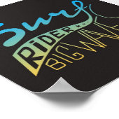 Poster Surf Rider Big Waves (Coin)