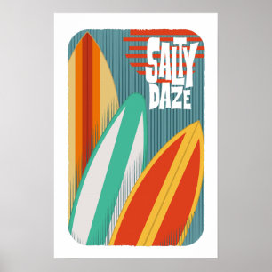 Poster Surf Salty Daze