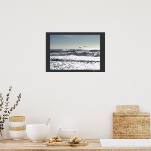 Poster Surf Seagull (Cuisine)