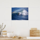 Poster Surf sous un arc-en-ciel 24 x 18 Imprimer (Cuisine)