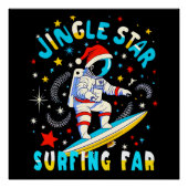 Poster Surf spatial avec Père Noël dans Cosmic Adventure  (Devant)