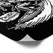 Poster Surf vintage Oregon Sasquatch surfeur (Coin)