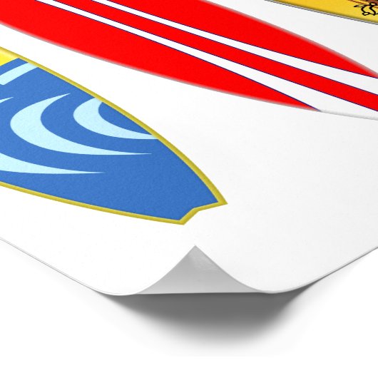 Poster Surf vintage Surf (Coin)