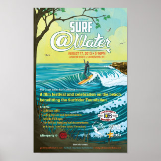 Poster surf @Water - 11" x 17"