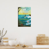 Poster surf @Water - 15" x 23" (Cuisine)