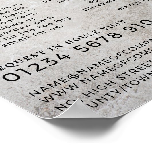 Poster Surface Béton, Bâtiment Firme, Constructeurs Adver (Coin)