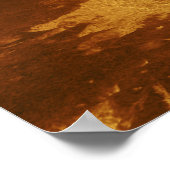 Poster Surface bouillante de la planète Vénus (Coin)