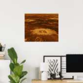 Poster Surface bouillante de la planète Vénus (Bureau à domicile)