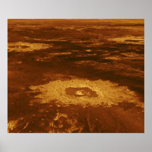 Poster Surface bouillante de la planète Vénus (Devant)