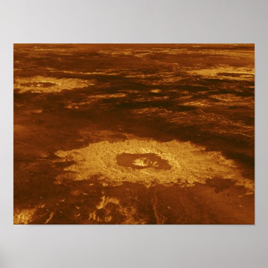Poster Surface bouillante de la planète Vénus (Devant)