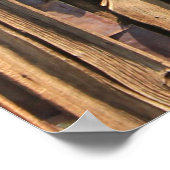 Poster surface Brown en bois (Coin)