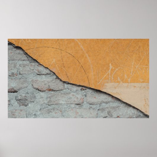 Poster Surface de béton gris (Devant)