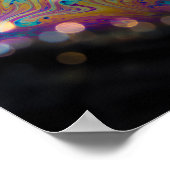 Poster Surface de bulle de savon Macro (Coin)