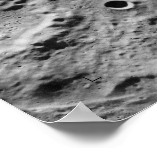 Poster Surface de la lune (Coin)