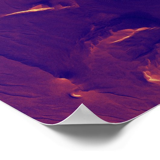 Poster Surface de la planète — Mars (Coin)