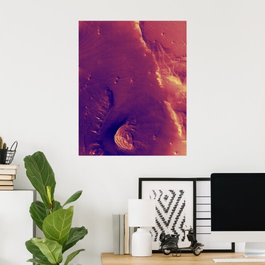 Poster Surface de la planète — Mars (Bureau à domicile)