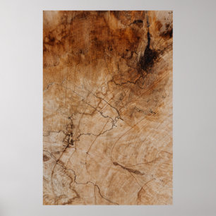 Poster Surface en bois Brown et noir