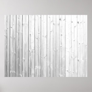 Poster Surface en bois de texture blanche