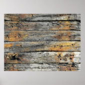 Poster Surface en bois gris (Devant)