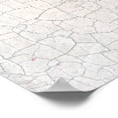 Poster Surface fissurée (Coin)